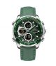 Timezone Aurora Crest Watch For Men (TZ-1303)-Green Bezel - Green Strap - On Installments - IS-0205